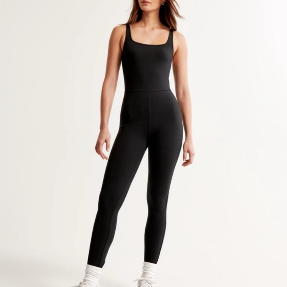 Abercrombie & Fitch Ponte Unitard Black Women's Jumpsuit